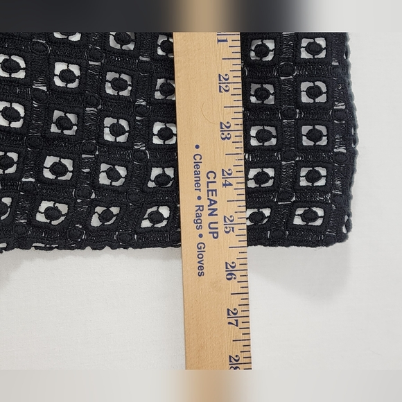 Kate Spade New York Guipure Lace Shift Dress Girl's Size 7 Black White - Picture 12 of 16